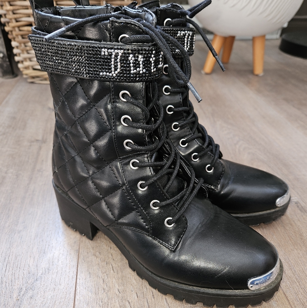 Juicy Couture Combat Style Boots 6.5